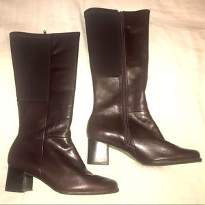 East Spirit Tall Brown Leather Boots